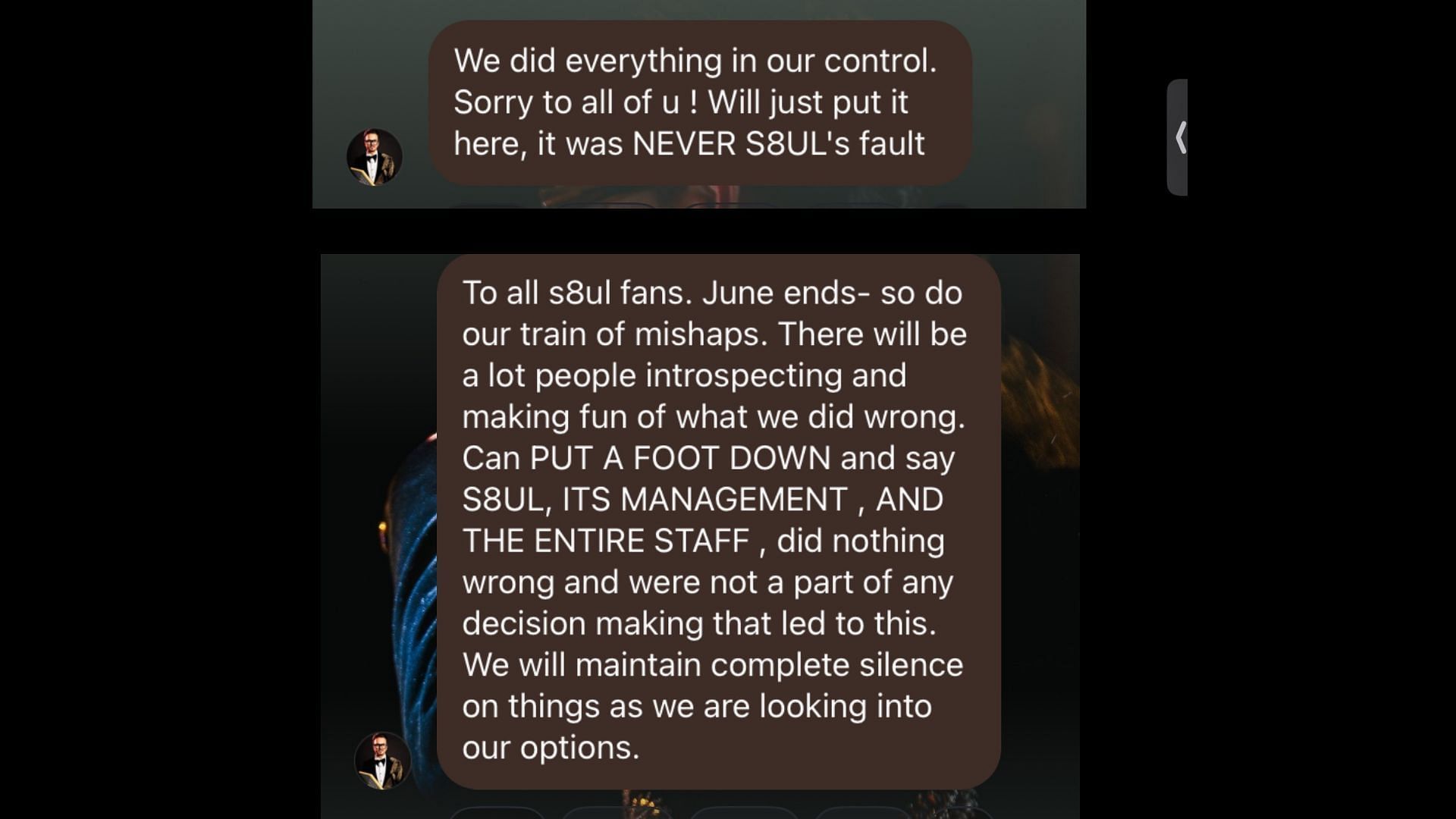 Thug responds to S8UL’s disqualification from MSC 2025 (Image via Instagram/8Bit Thug)